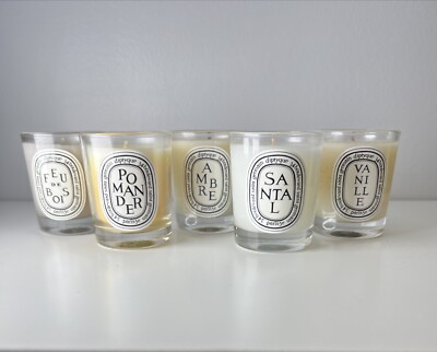 DIPTYQUE SCENTED CANDLES, Set Of 5 Iconic scents 1.23oz
