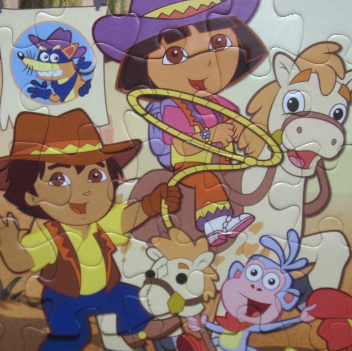 DORA THE EXPLORER & DIEGO frame tray puzzle 25-pieces