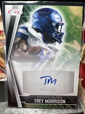 2022 Sage Low Series Base Auto Black #A-TM Trey Morrison - North Carolina