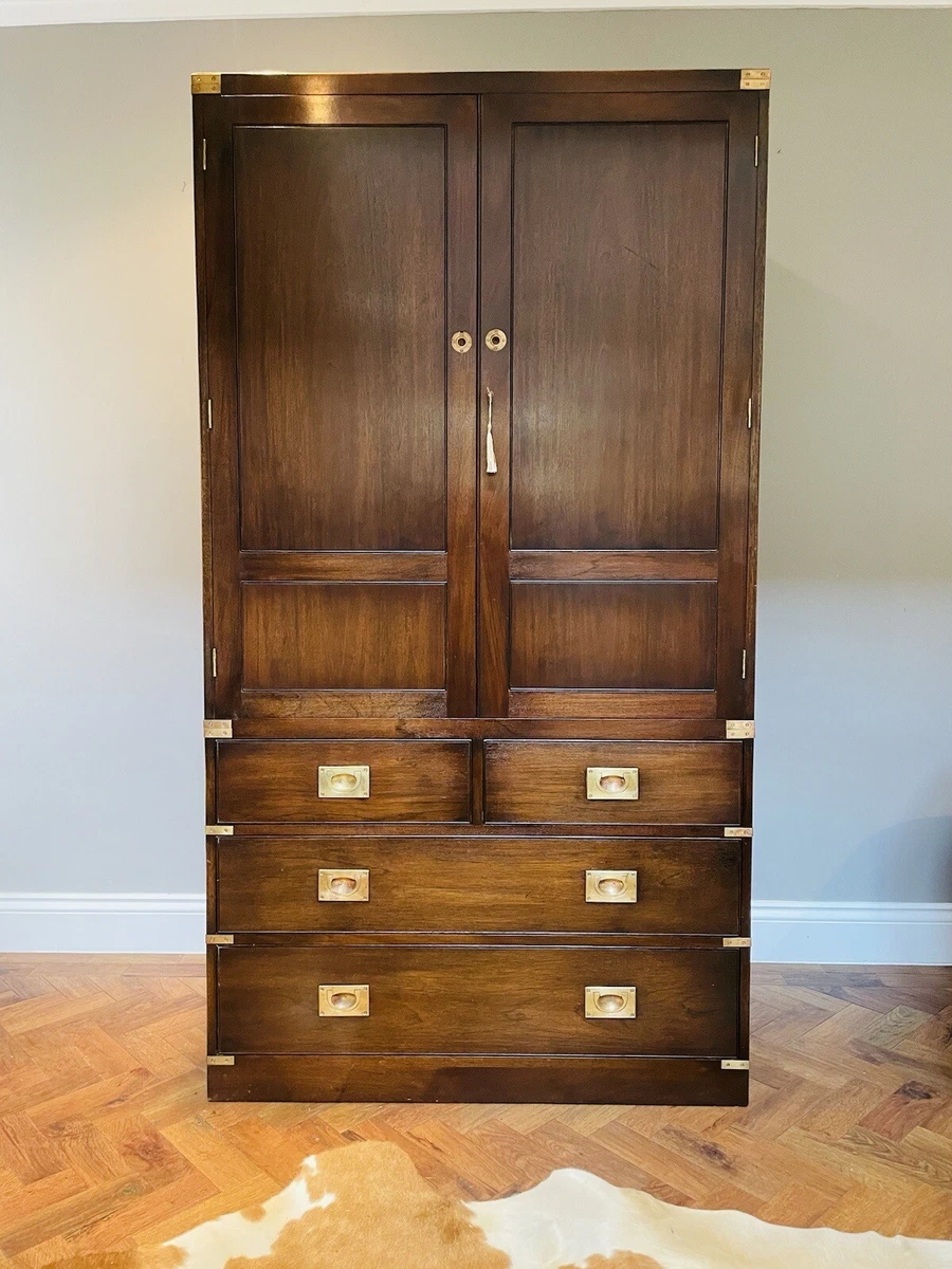 Vintage wardrobe cheap with drawers
