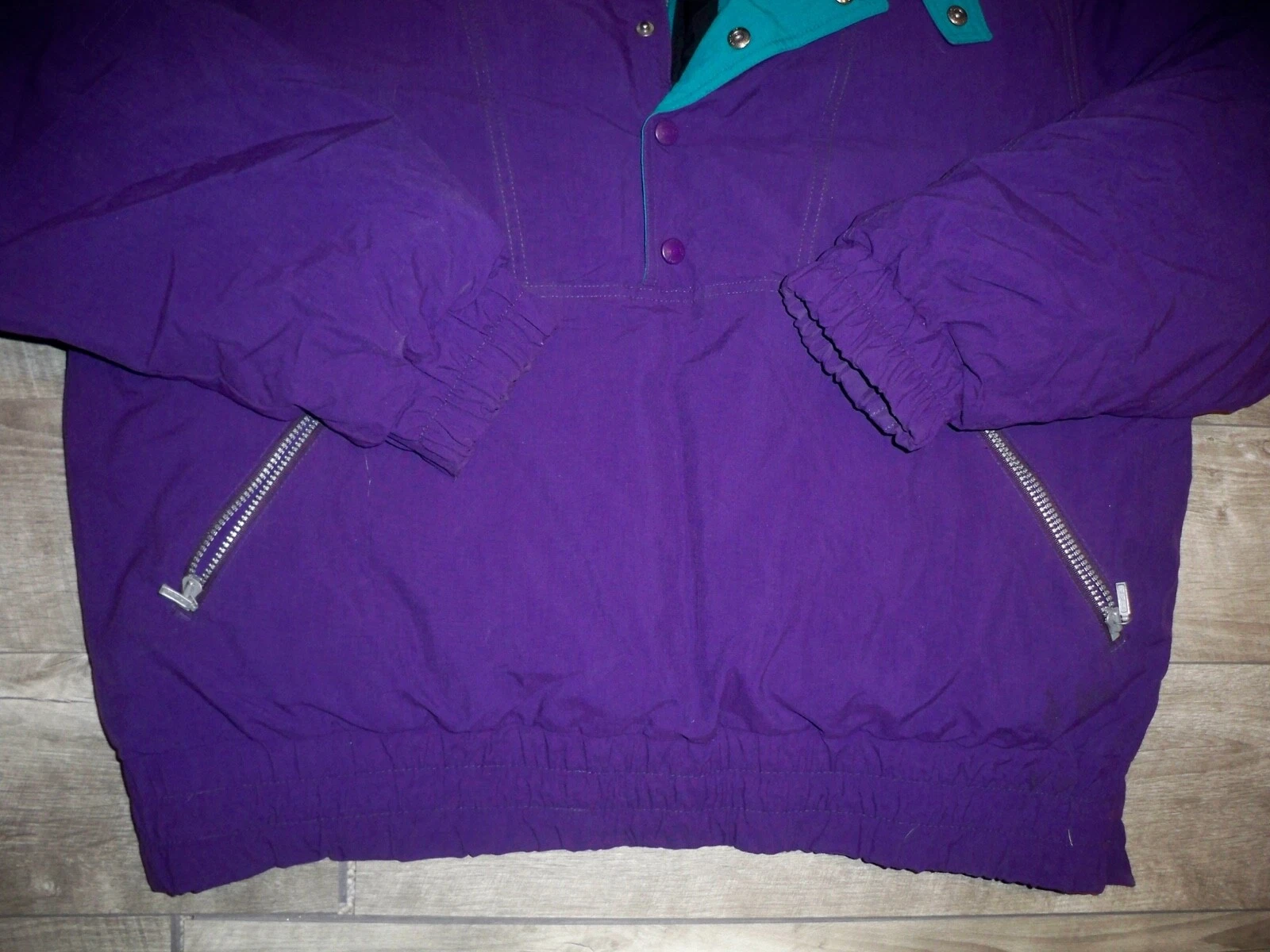 eddie-bauer vintage goose down puffer puffy pullover coat 90s jacket