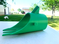 Easy to use 3d Printed petg plastic threaded dog pooper scooper