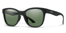 NEW Smith Caper Sunglasses-Matte Black-Chromapop Polarized Gray Green
