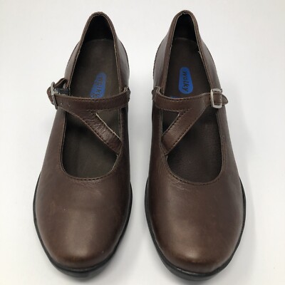 Wolky Womens Size 38 / US 8 Brown Leather Mary Jane Pumps | eBay