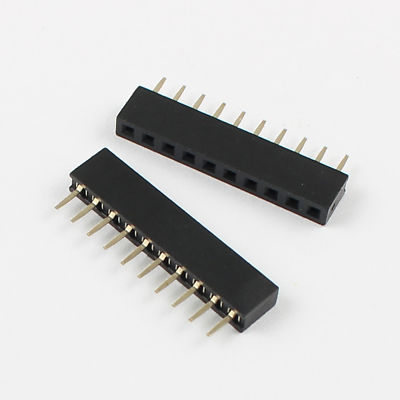 100Pcs Gold Plated 2mm 2.0mm Pitch 1x10Pin 10 Pin Single Row Female Header Strip