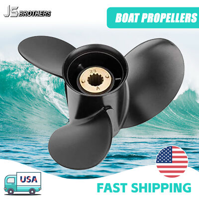 11 x 15 Pitch Boat Propeller 13 Spline for Mercury Outboard Engines 25-60HP, RH
