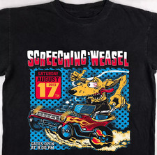 Vtg Screeching Weasel Band For Fans Shirt Cotton Black All Size Shirt AG266