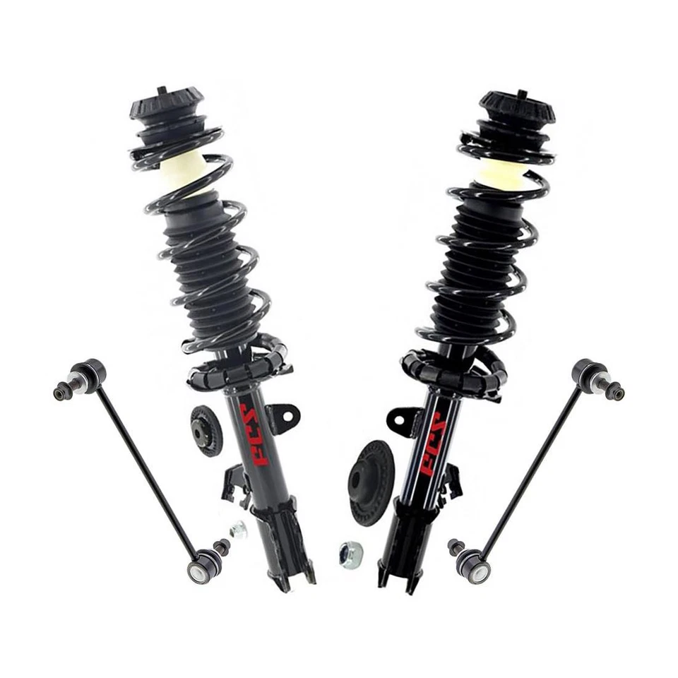 Kit de eslabones de barra estabilizadora puntales y muelles helicoidales para Nissan Versa Note 1,6 L 2015 2014 X Foto 2 de 4