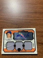 2013 Museum Collection Signature Swatches Relics Kirk Nieuwenhuis Autograph
