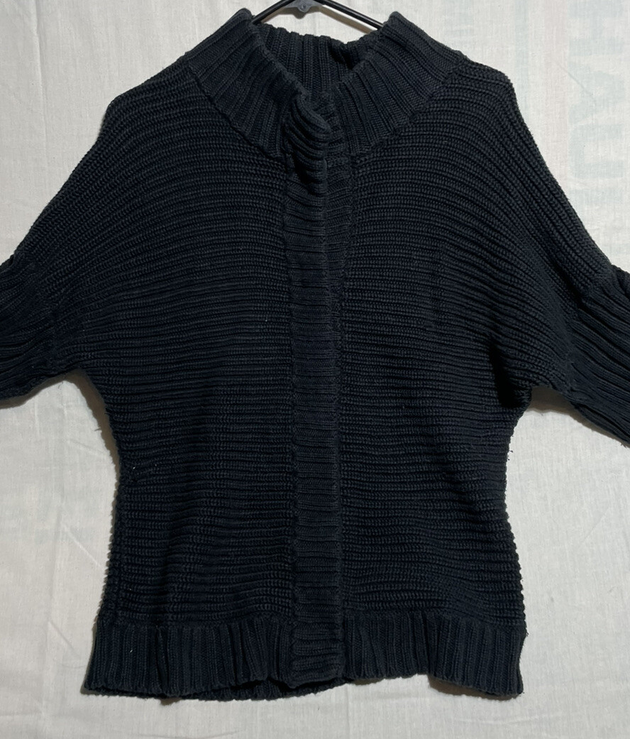 BANANA REPUBLIC グレー 長袖 ボーダーcotton knit BANANA REPUBLIC バナナリパブリック 長袖ニット ボーダー