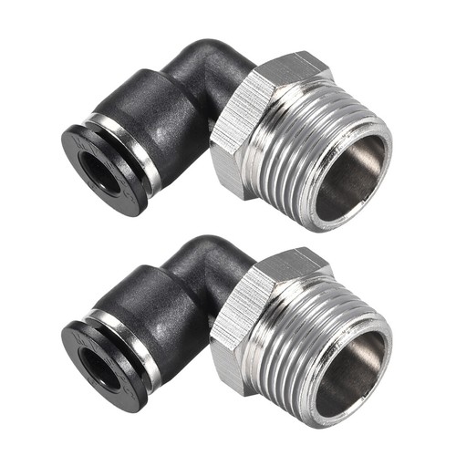 Produktbild von 3er-Set Messing-Winkel-Barbanschluss – 90°, 10 Mm Barb X 3/8 PT Stecker – Für Luft, Wasser, Kraftstoff & Öl