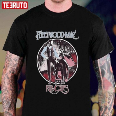 Fleetwood Mac Rumours Unisex T-Shirt, Heavy Black Cotton T-shirt, Size S to 5XL