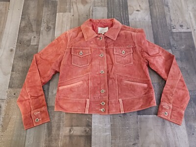 Skotts Suede Women's Jacket XL Orange Burnt Orange nice lavable