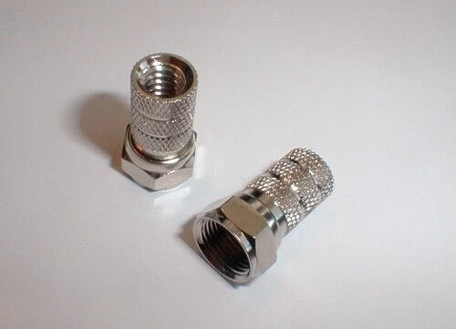 MARKENLOS F-Stecker Kabel 5 mm breite Mutter Antennen Sat LNB TV Verbinder Koax HD