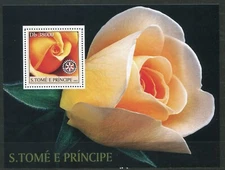 SAO TOME_149 2003 roses flowers ROTARY FLORA SHEET MNH