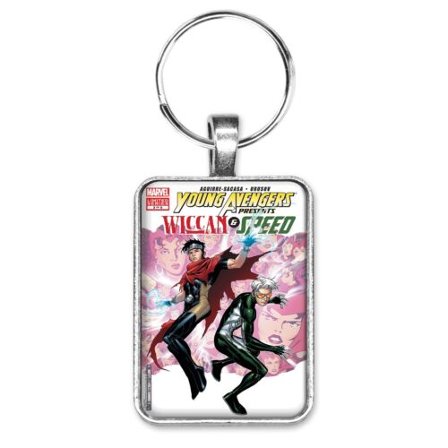 Young Avengers Presents Wiccan and Speed #3 Cover Key Ring or Necklace Marvel - Picture 1 of 7