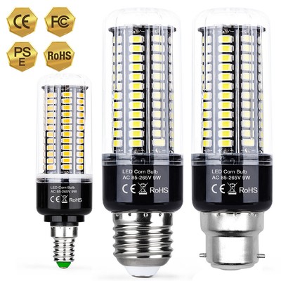 1/4Pack LED Light Bulb E26/27 E14 B22 Corn Lights Bulbs Lamp SMD 5736 5-20W US
