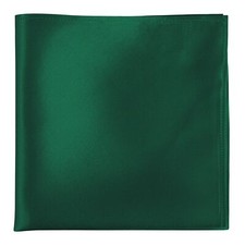 Forest Green Silk Pocket Squares Men's Handkerchief for Suit Tuxedo Events 11...