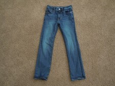 OLD NAVY Boys JEANS PANTS size 12 straight leg adjustable waist built in flex