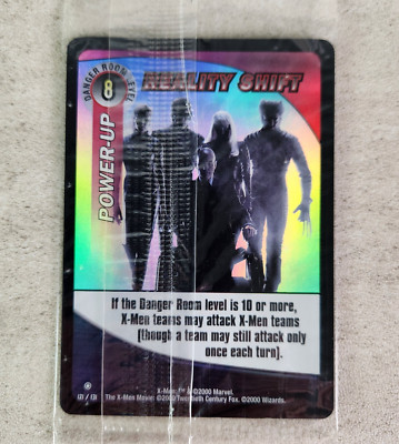 X-Men CCG Card REALITY SHIFT Holo Sealed Promo Card 2000 Wizards Power-Up Card