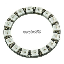 16-Bit RGB LED Ring WS2812 5050 RGB LED + Integrated Drivers For Arduino