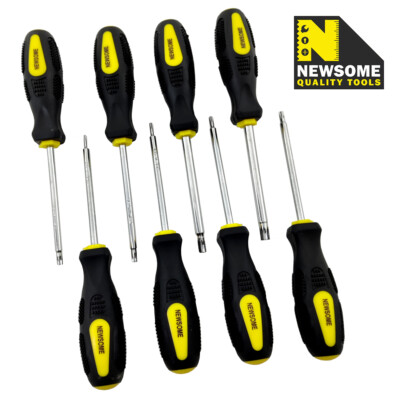 Torx Star Schraubendreher Set 8-teilig TRX Soft Grip Schraubendreher T10 - T45 NEWSOME