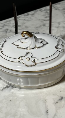 Höchst Covered Dish Gold Trimmed, Boxed