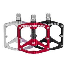 ROCKBROS Bicycle Pedals DU Sealed Bearing Aluminum Alloy Non-Slip Pedals 9/16''