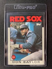1986 Topps Traded Don Baylor #6T Red Sox!!!