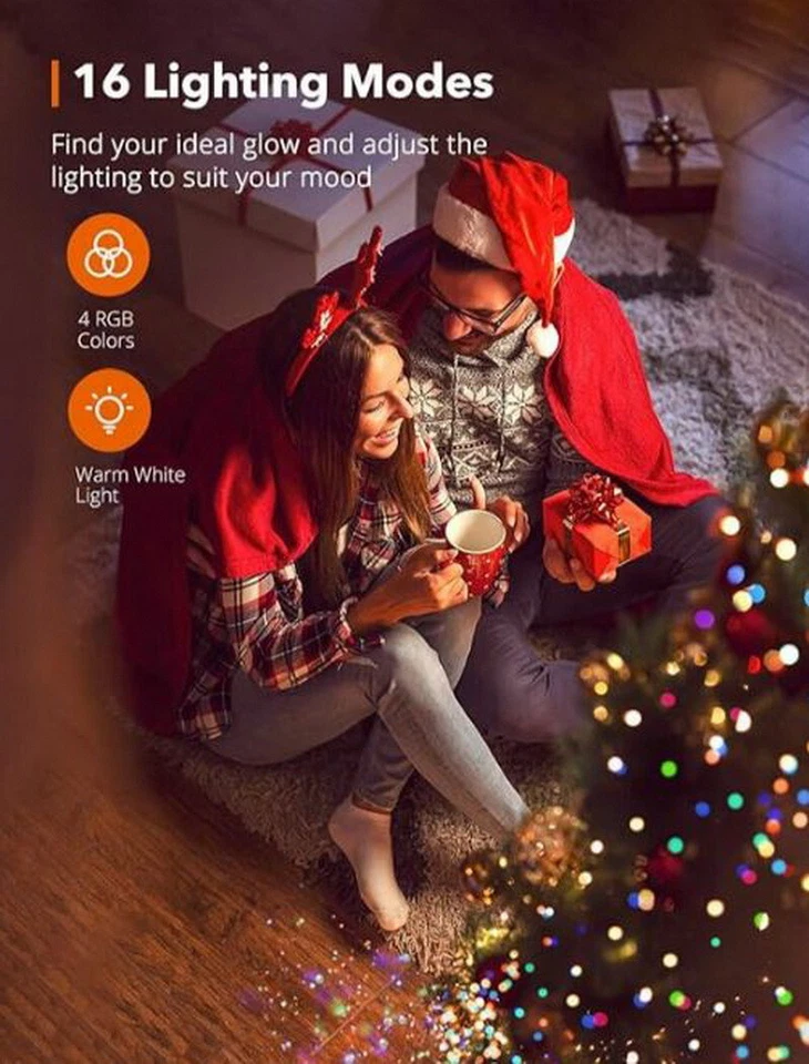 TaoTronics LED String Lights 33ft 100 LEDs USB Powered Dimmable Fairy LED98 - Image 3 of 4