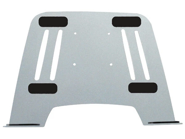 Vassoio per laptop in argento per il fissaggio a un supporto da parete VESA 75 - Immagine 2 di 4