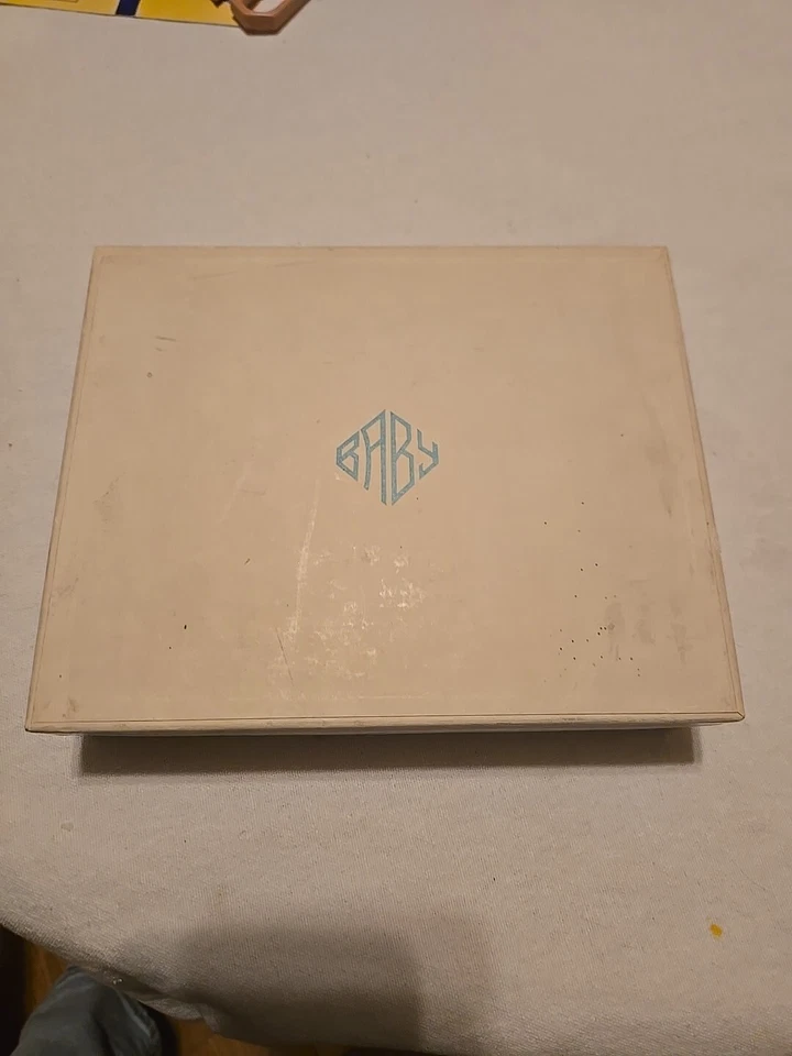 Vintage Baby Vanity Brush AND Container Set.  In Original Box 1940's - Image 4 of 4