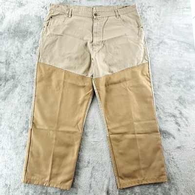 Scheels Outfitters Upland Hunting Pants Mens 44x30 Brown Khaki Brush Briar  Proof | eBay