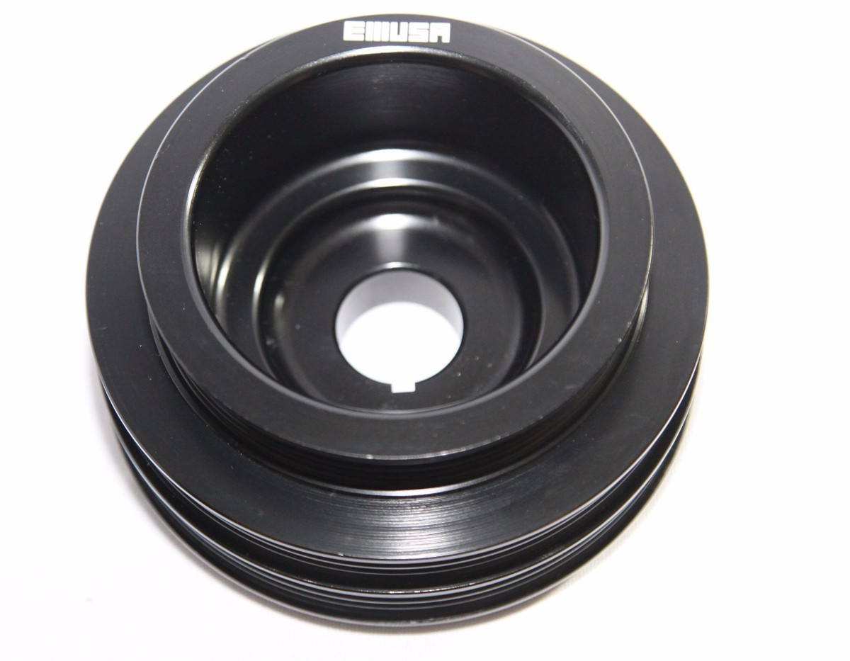 BLACK Crank Pulley for B SERIES ONLY 94-01 Integra 88-00 Civic 88