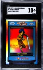 2024 Topps Chrome Star Wars EZRA BRIDGER BONUS STAGE 40/50 SSP SGC 10 Case Hit