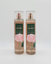 Set of 2 Bath  Body Works Rose Fine Fragrance Body Mist Full Size 8 oz New