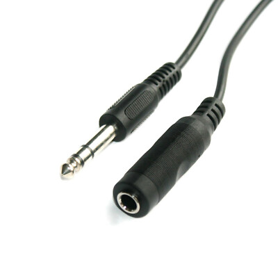 5m Audio-Kabel 6,3mm Klinke-Verlängerung St/Bu Kopfhörer-Verlängerungskabel