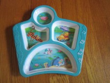 Zak Designs Disney Winnie The Pooh Melamine Divided Childs Plate Tigger Eeyore