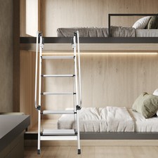 5 Step Aluminum Alloy Ladder Bunk Bed Ladder Stair w/ Handrails 150kg/330.69 lbs
