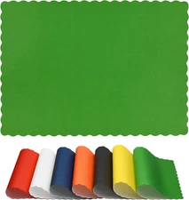 Paper Placemats for Dining Table - Disposable Scalloped Edges Color Table