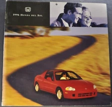 1996 Honda del Sol Catalog Brochure S Si Coupe Nice Original 96