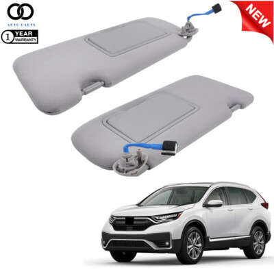 Sun Visor Gray Left＆Right With Lights And Mirror For Honda CR-V