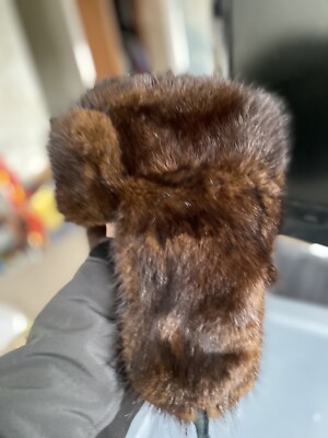CUSTOM TAILORED MINK FUR HAT ( Russian Ushanka) Vintage  display picture 2