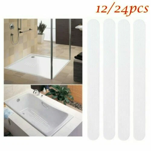 Tapis antidérapants transparents pour la salle de bain