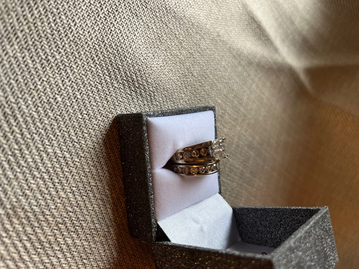3 carat engagement ring set used Kay jewelers eBay