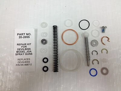 AIRLESS PAINT SPRAYER KK-4987-2 REPAIR KIT FOR DEVILBISS MODEL JGA SPRAY GUNS