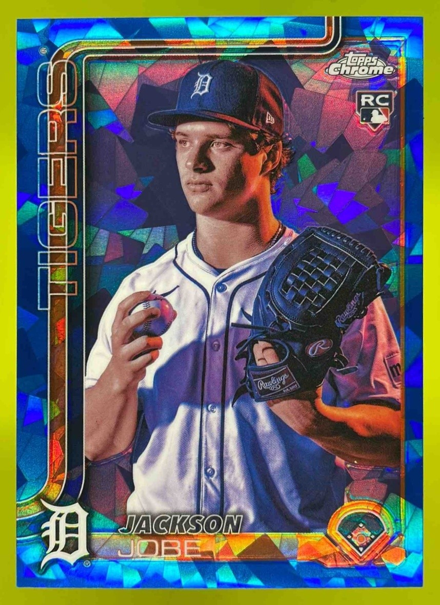 2025 Topps Chrome Sapphire Jackson Jobe Image Variation Detroit Tigers Rookie RC