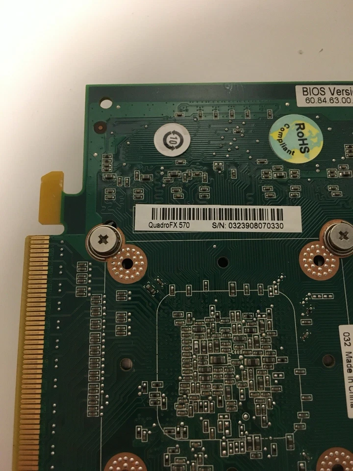 PNY NVIDIA Quadro FX 570 256MB PCIe Workstation Graphics Card – Dual DVI - Image 3 of 4