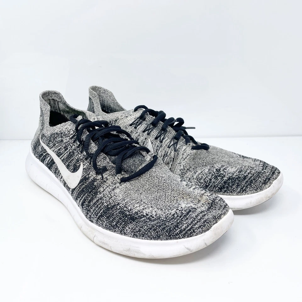 Nike Mens Free RN Flyknit 2017 880843-003 Black Running Shoes Sneakers Size 11 - Image 2 of 4