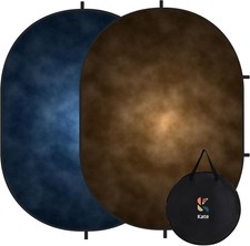 Collapsible Backdrop Photography Dark Blue Brown Pop Up Photo Backdrops Portable